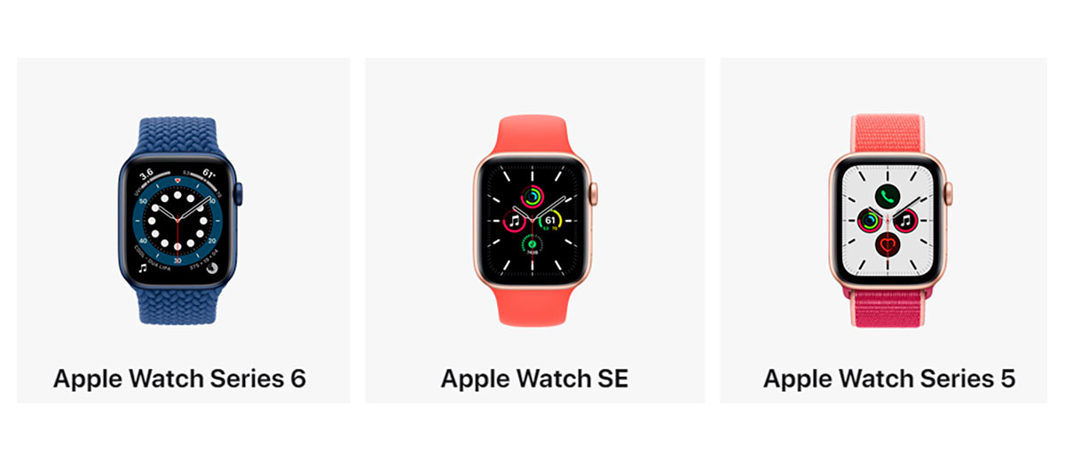 Apple Watch Series 6 versus Apple Watch SE versus Apple Watch 5
