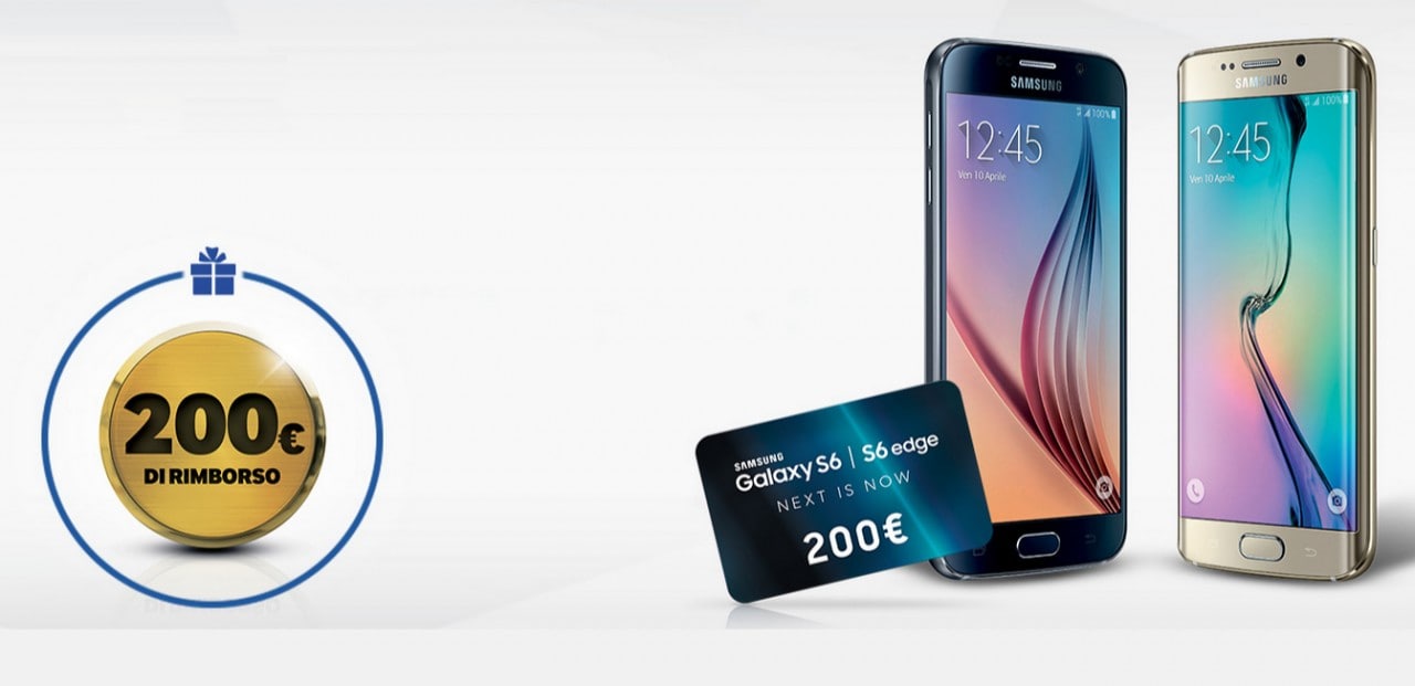 Con questi coupon risparmi 200€ sull'acquisto di un Galaxy S6
