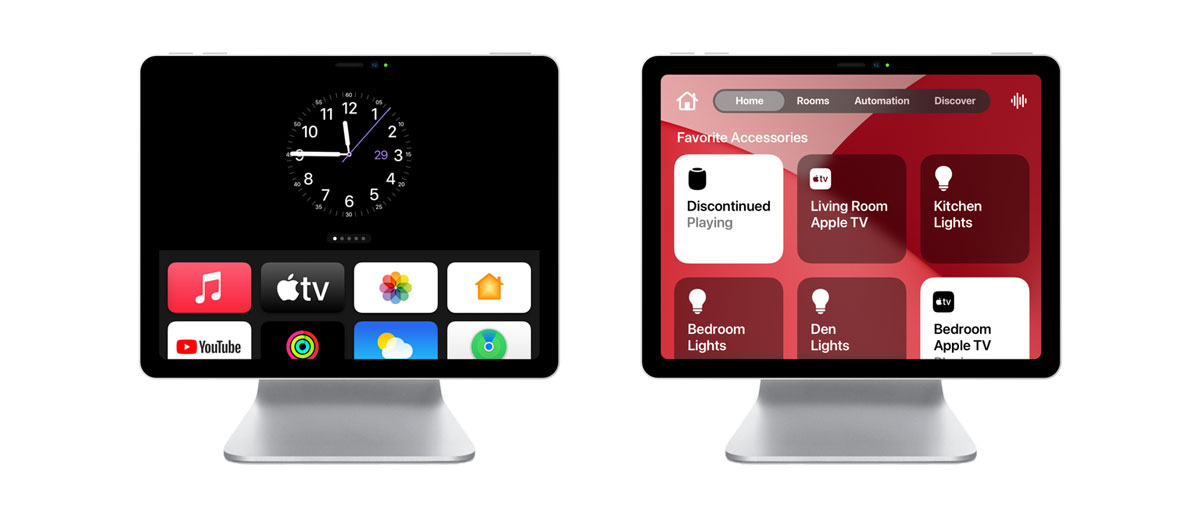 Concepto: pantalla de Apple para el hogar inteligente Apple HomeKit