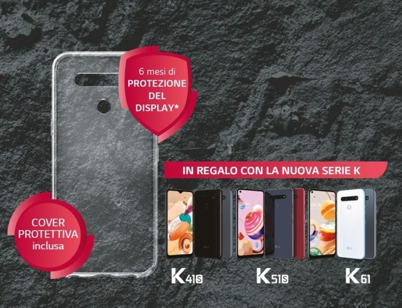 Dormite sonni tranquilli con i nuovi smartphone serie K di LG, grazie a 6 mesi di riparazione gratis del display