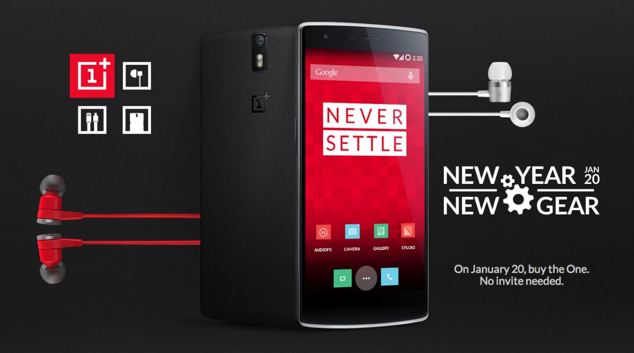OnePlus permitirá la compra del One sin invitación el próximo 20 de enero