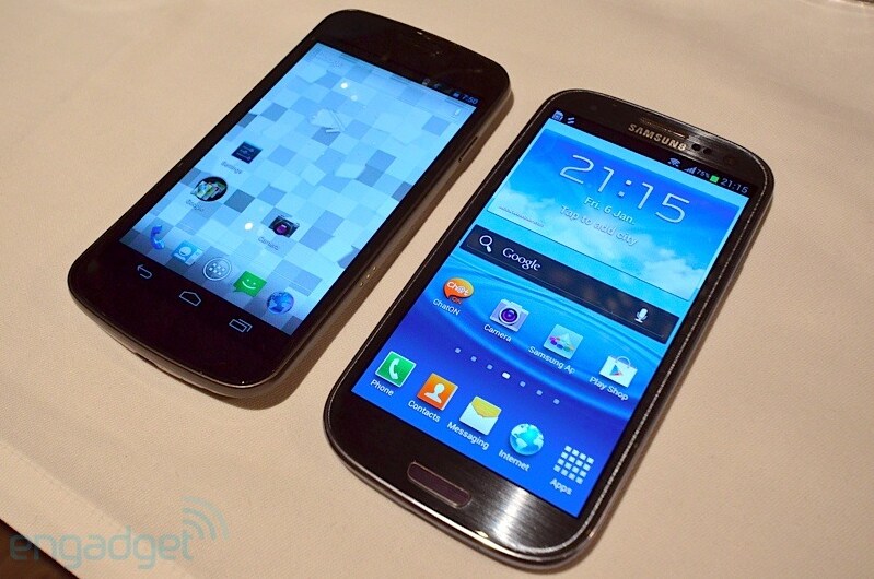 Il nuovo Samsung Galaxy S III a confronto con Galaxy S II e  Galaxy Nexus