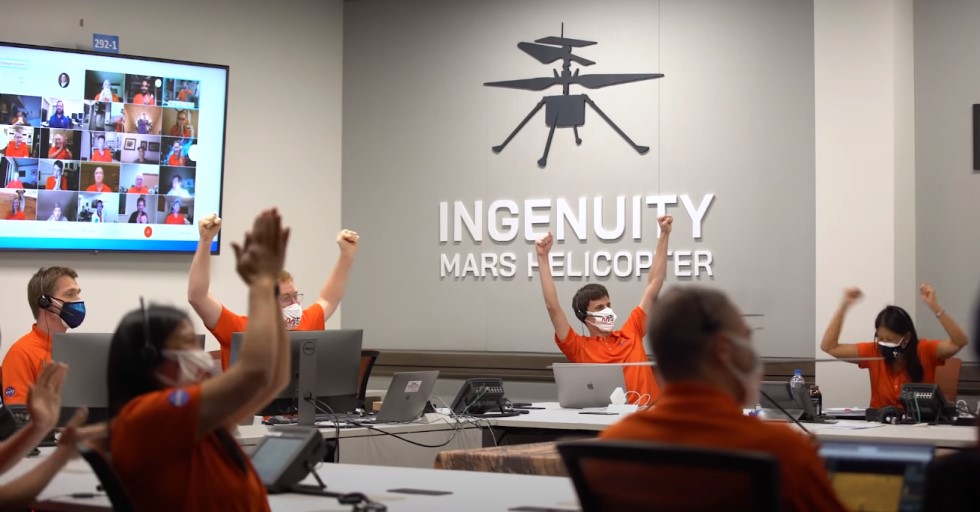 El primer vuelo en helicóptero en Marte: video de alta calidad