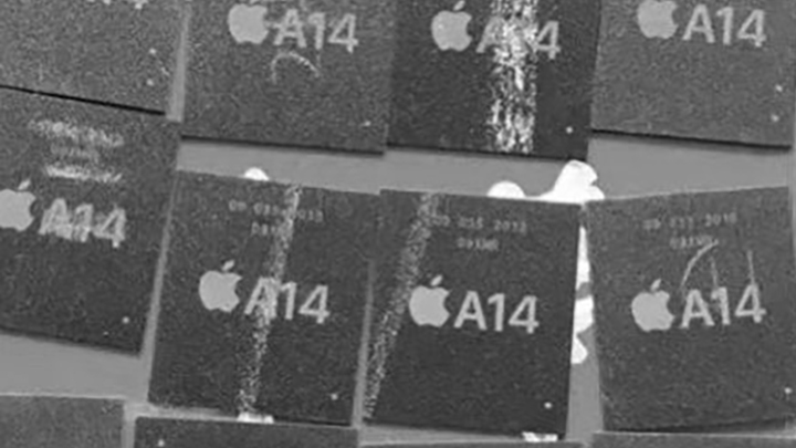 El procesador A14 para el iPhone 12 está listo.  Iluminado en la foto