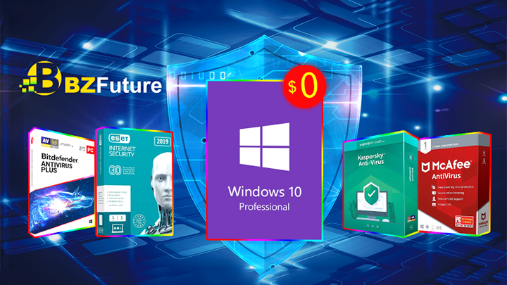 Freebie of the month: Windows 10 Pro se entrega gratis con la compra de un antivirus a mitad de precio