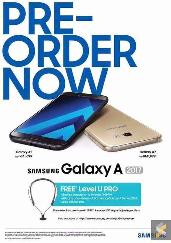 Galaxy A5 y A7 2017: precios oficiales para Malasia, firmware y manual de usuario
