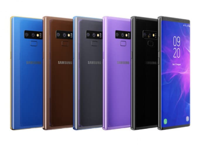 Galaxy Note 9 si mostra ancora in un nuovo render nella colorazione che potrebbe piacervi di meno