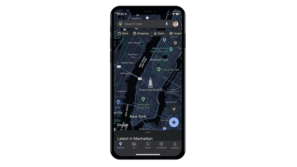 Google Maps y Dark Theme en iPhone próximamente - finalmente