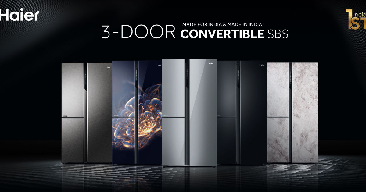 Haier presenta una nueva gama de refrigeradores convertibles SBS de 2 y 3 puertas en la India: precio, especificaciones
