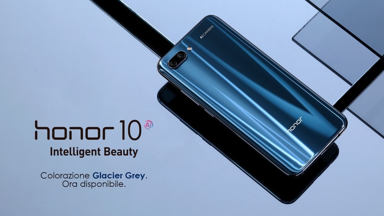 Honor 10: ora disponibili anche in Italia le colorazioni Glacier Grey e la fantastica Phantom Green