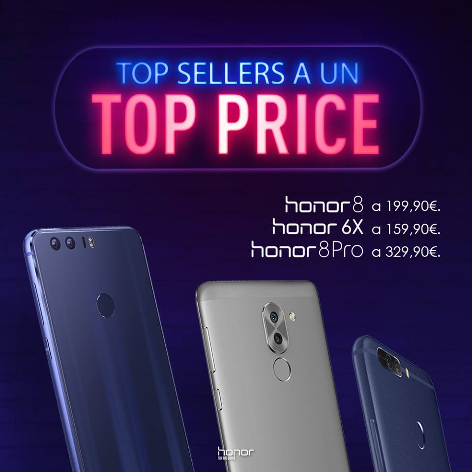 Honor lanza Hot Deals, con Honor 8 de nuevo a 199 €, y no se escatima en alusiones ... (foto)