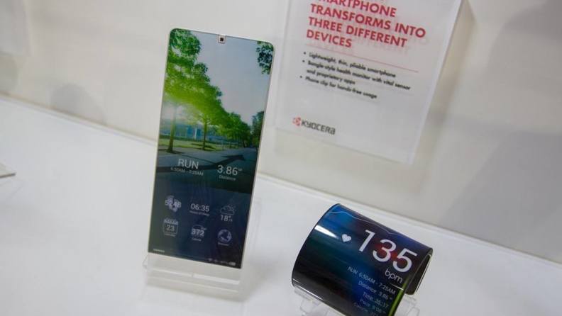 Kyocera Proteus, un prototipo di smartphone arrotolabile