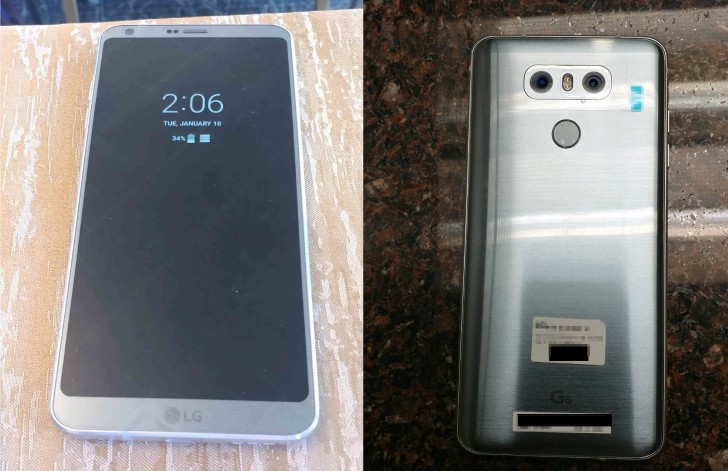 LG G6 sigue apareciendo en nuevas imágenes, esta vez con la pantalla encendida