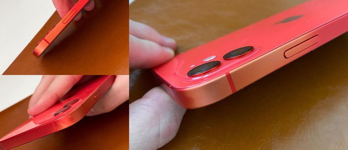 Verf bladdert af van rode iPhone 12 en iPhone 12 mini