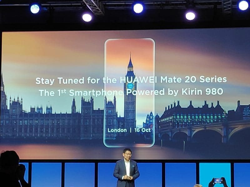Arriva la conferma ufficiale: Huawei Mate 20 sarà presentato il 16 ottobre a Londra