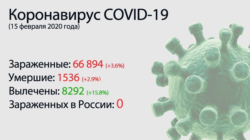 Lo principal del coronavirus COVID-19 el 15 de febrero.  Los chinos contaron por error algunos de los muertos dos veces