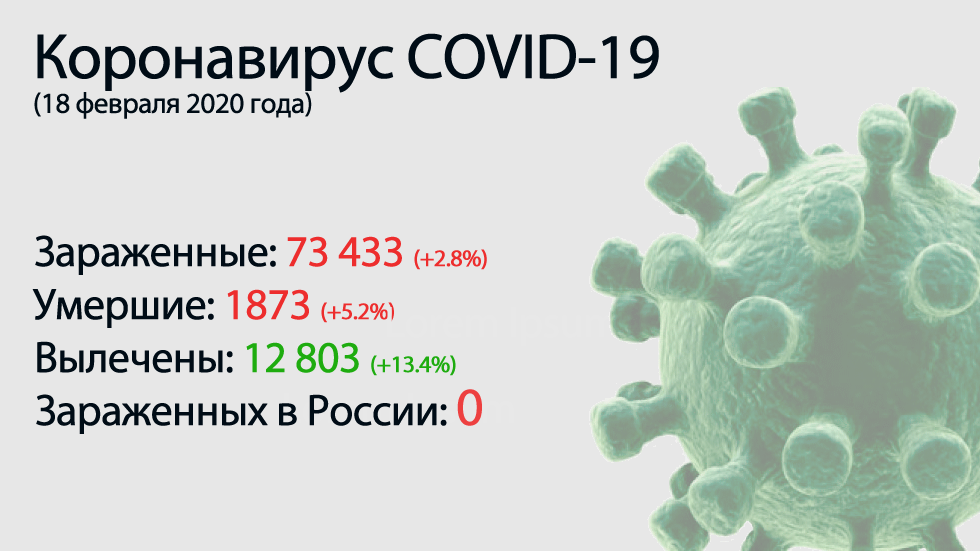 Lo principal del coronavirus COVID-19 el 18 de febrero.  La primera mujer rusa contrajo un virus mortal