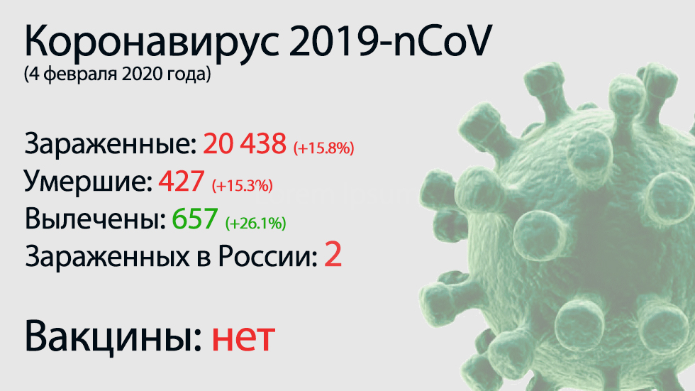 Lo principal del coronavirus-nCoV 2019 el 4 de febrero.  El número de muertos ha superado los 400