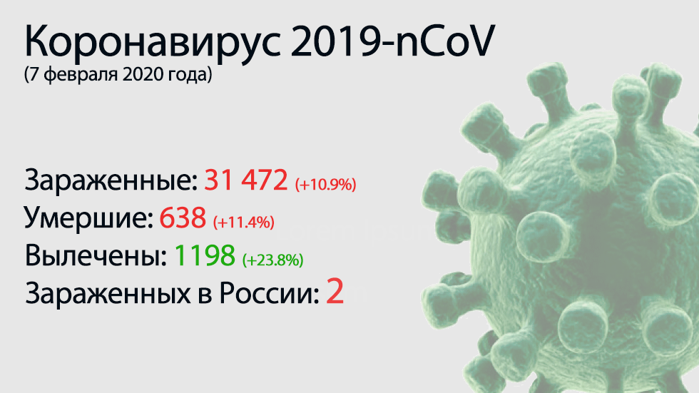 Lo principal del coronavirus-nCoV 2019 el 7 de febrero.  Inmediatamente 69 muertos por día