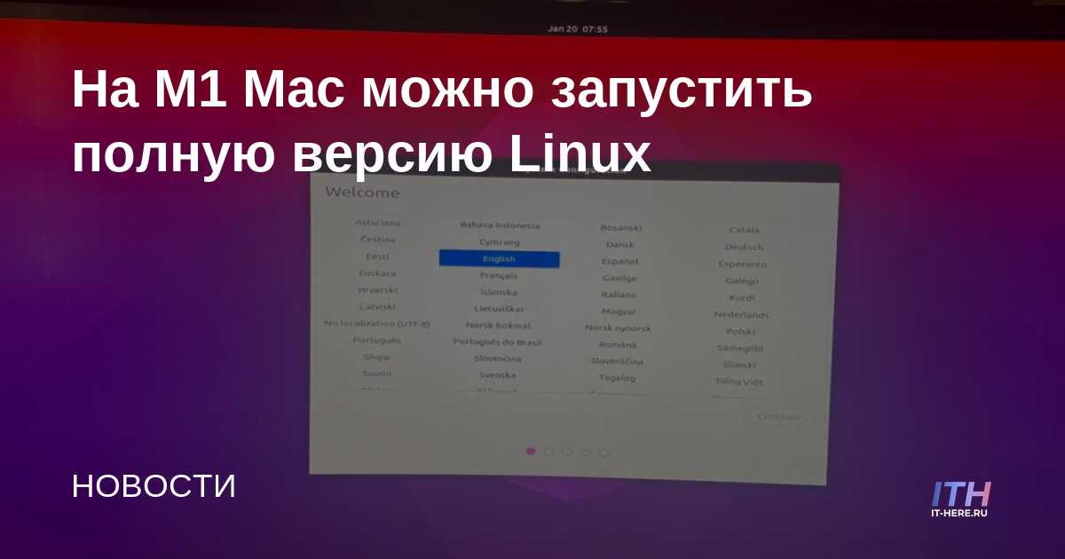 M1 Mac puede ejecutar Linux completo