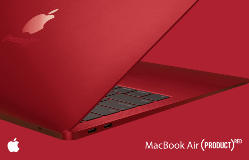 Mira lo que sería una MacBook Air roja