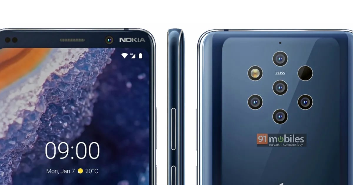 Nokia 9 PureView: representaciones "oficiales" mostrar el diseño completo (foto)