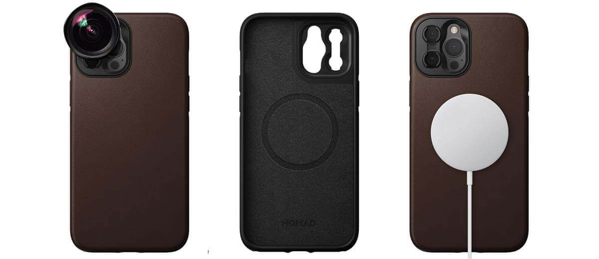 Nomad Rugged Case voor iPhone 12 met MagSafe en Moment Lens Mount