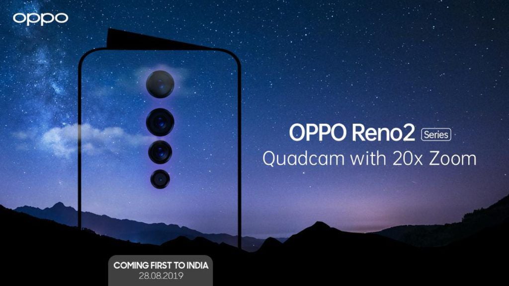 OPPO Reno 2 llegará el 28 de agosto: 3 modelos, todos con cámaras cuádruples, pero sin tope de gama
