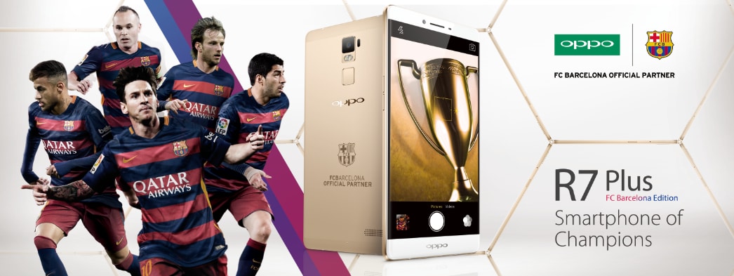 OPPO presenta R7 Plus FC Barcelona Edition