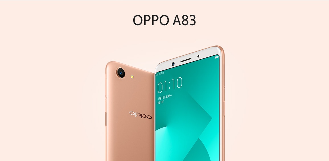 Oficial OPPO A83: otro smartphone con diseño sin bordes, pero más compacto y económico (foto)