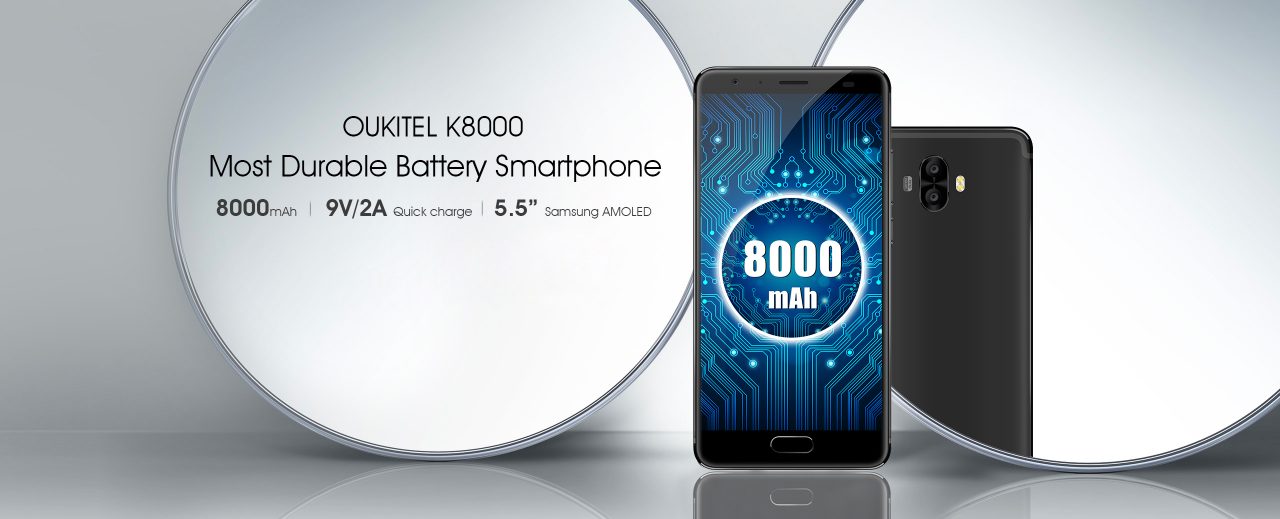 Oukitel K8000 ufficiale: 5,5&quot; HD, 4 GB di RAM e fino a 5 giorni d'autonomia (foto)
