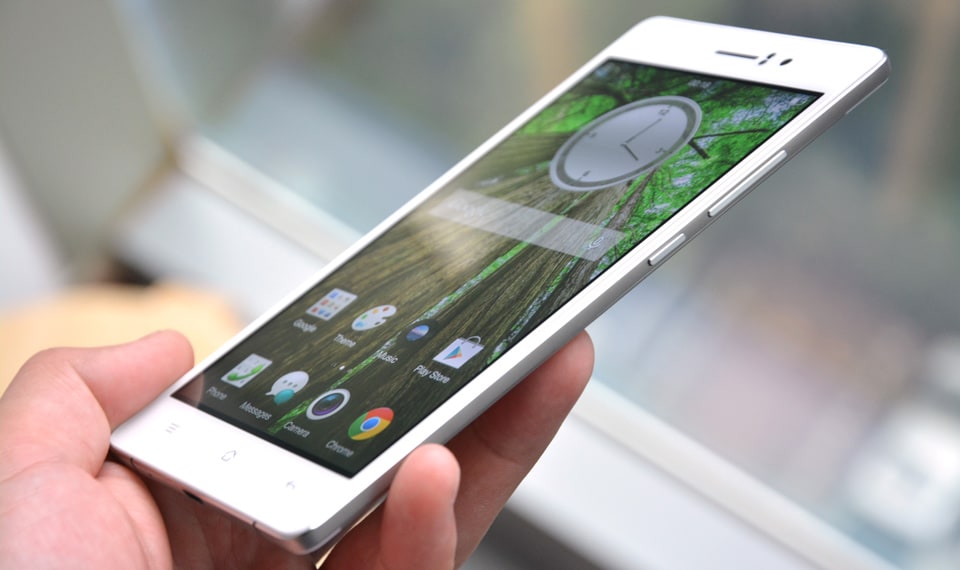 Oppo R5 oficial: solo 4,85 mm para el nuevo teléfono inteligente de 64 bits más delgado del mundo