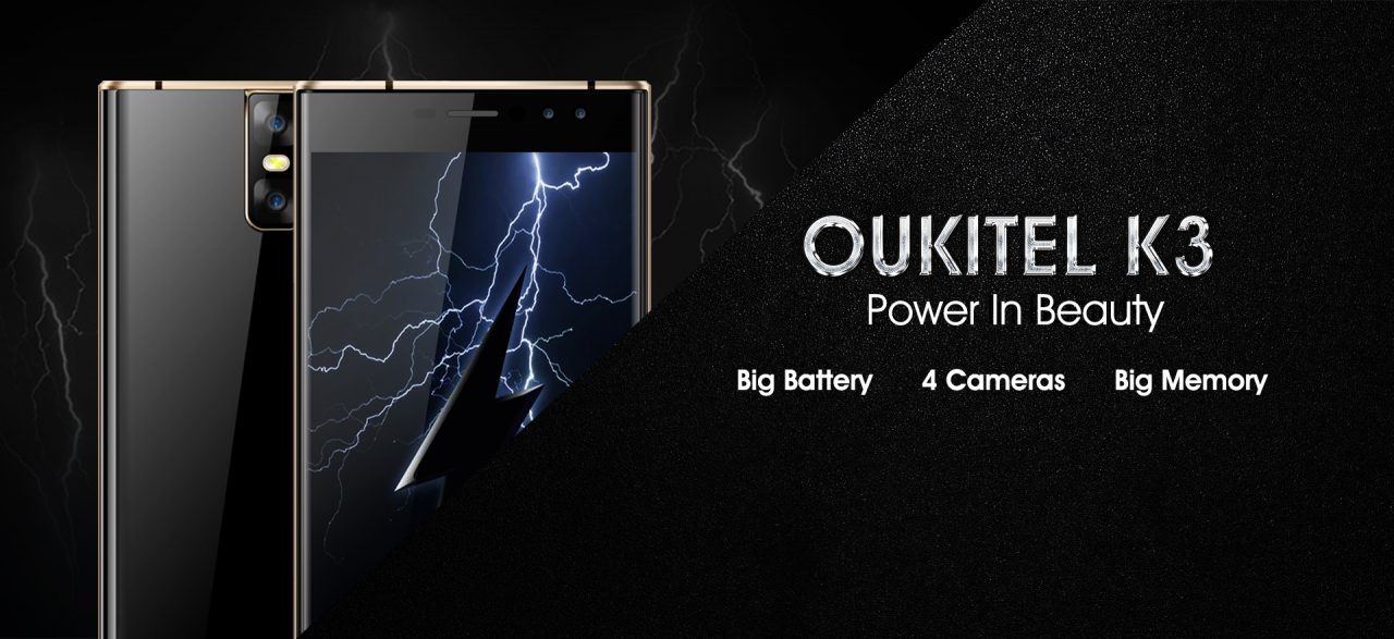 Oukitel K3 arriverà ad agosto con le sue 4 fotocamere e una &quot;grande batteria&quot; (foto)