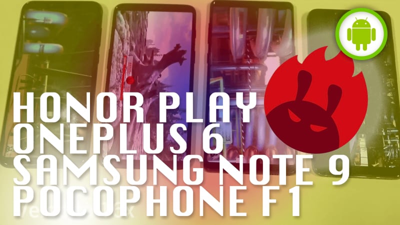 POCOPHONE F1 vs Honor Play vs Samsung Note 9 vs OnePlus 6: puntos de referencia (video)