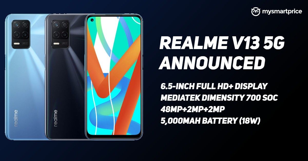Realme V13 con Dimensity 700 SoC anunciado, podría lanzarse en India ...