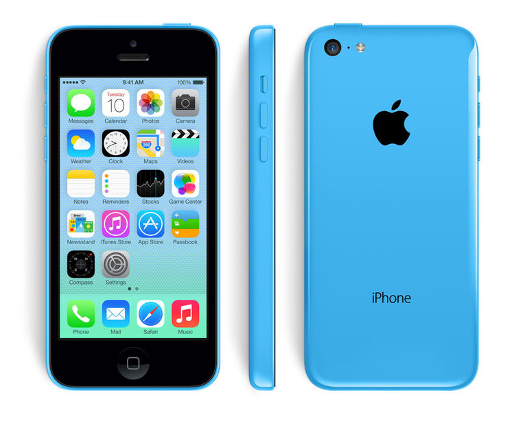 appel iphone 5c blauw 