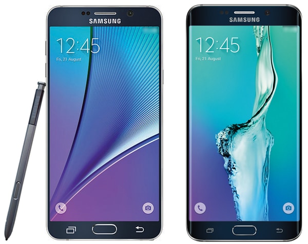 Samsung Galaxy Note 5 ed S6 edge+: due immagini delle schede tecniche complete