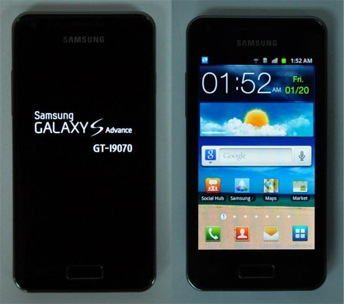 Samsung Galaxy S Advance: dual-core e nuovo design