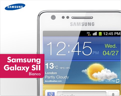 Samsung Galaxy S II Pure White (bianco) ufficiale in Italia
