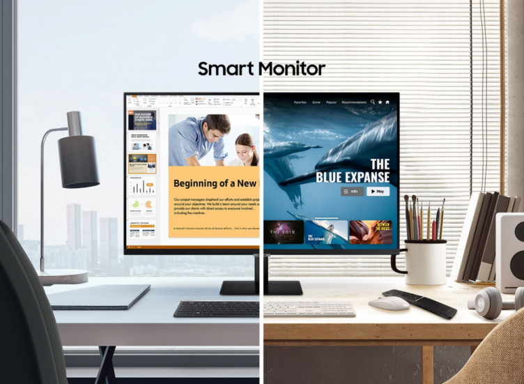 Samsung mostró su nuevo monitor inteligente: durante el día - es para el trabajo, y por la noche - SmartTV