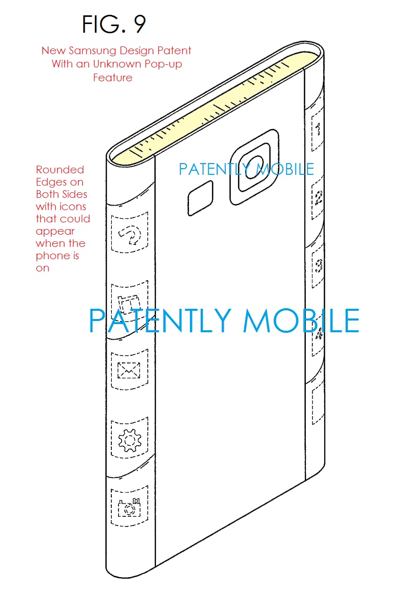Samsung brevetta il display di Galaxy S Edge, e forse anche qualcos'altro