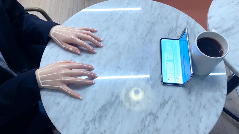 Samsung presentó el teclado SelfieType "invisible"