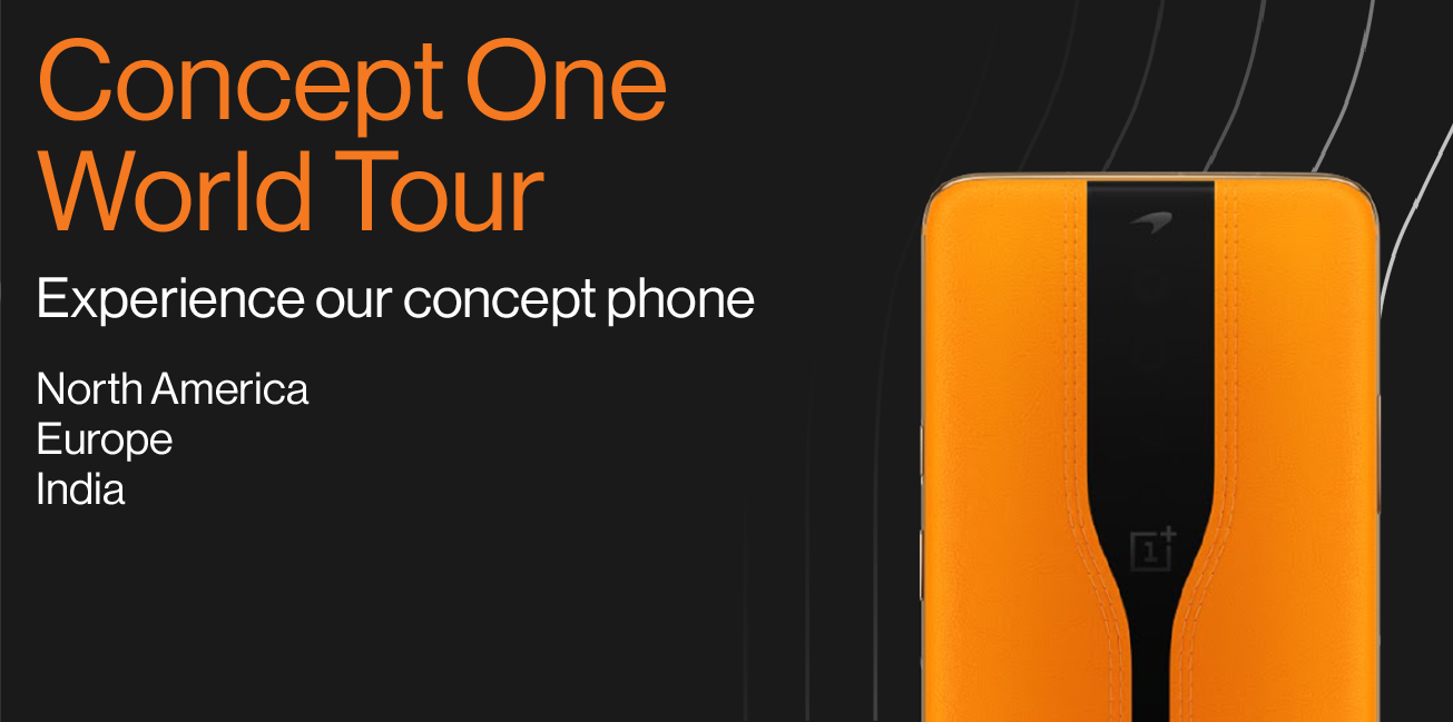Si quieres ver OnePlus Concept One en vivo, prepárate para viajar: comienza una gira mundial, pero no Italia