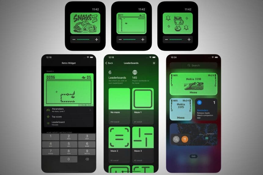 Snake II como widget en la pantalla de tu iPhone?  Fácilmente