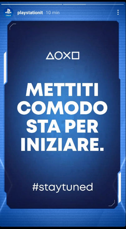 Sony PlayStation Italië social media-account