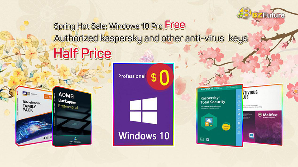 Spring Freebie: Obtenga Windows 10 Pro gratis con una licencia antivirus a mitad de precio