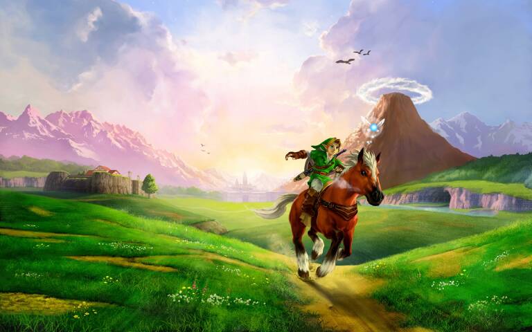The Legend of Zelda Ocarina of Time, un personaje puede usarse como un "arma"