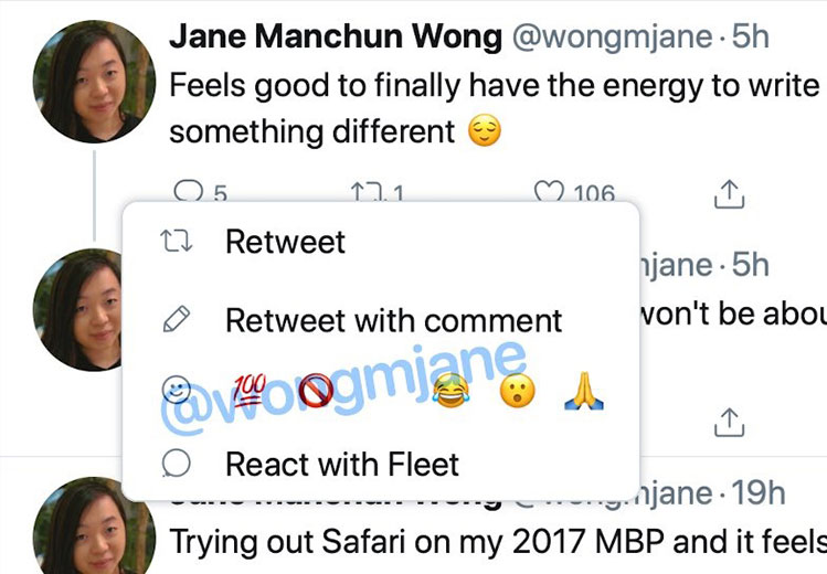 Twitter prueba las reacciones a los tweets con emoji