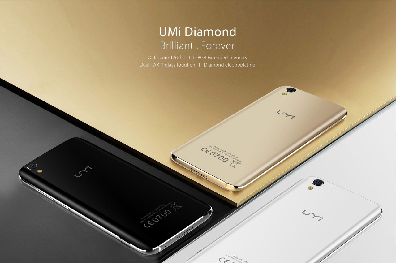 UMi Diamond è ufficiale: design raffinato e schermo super-resistente (foto)