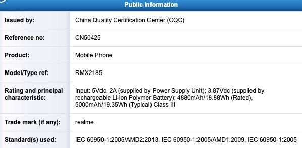 Realme C11-batterij (RMX2185)